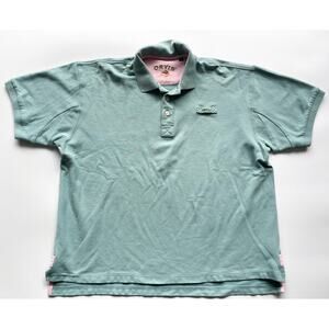 Men's Orvis Green Cotton Short Sleeve Signature Polo Shirt Size XL